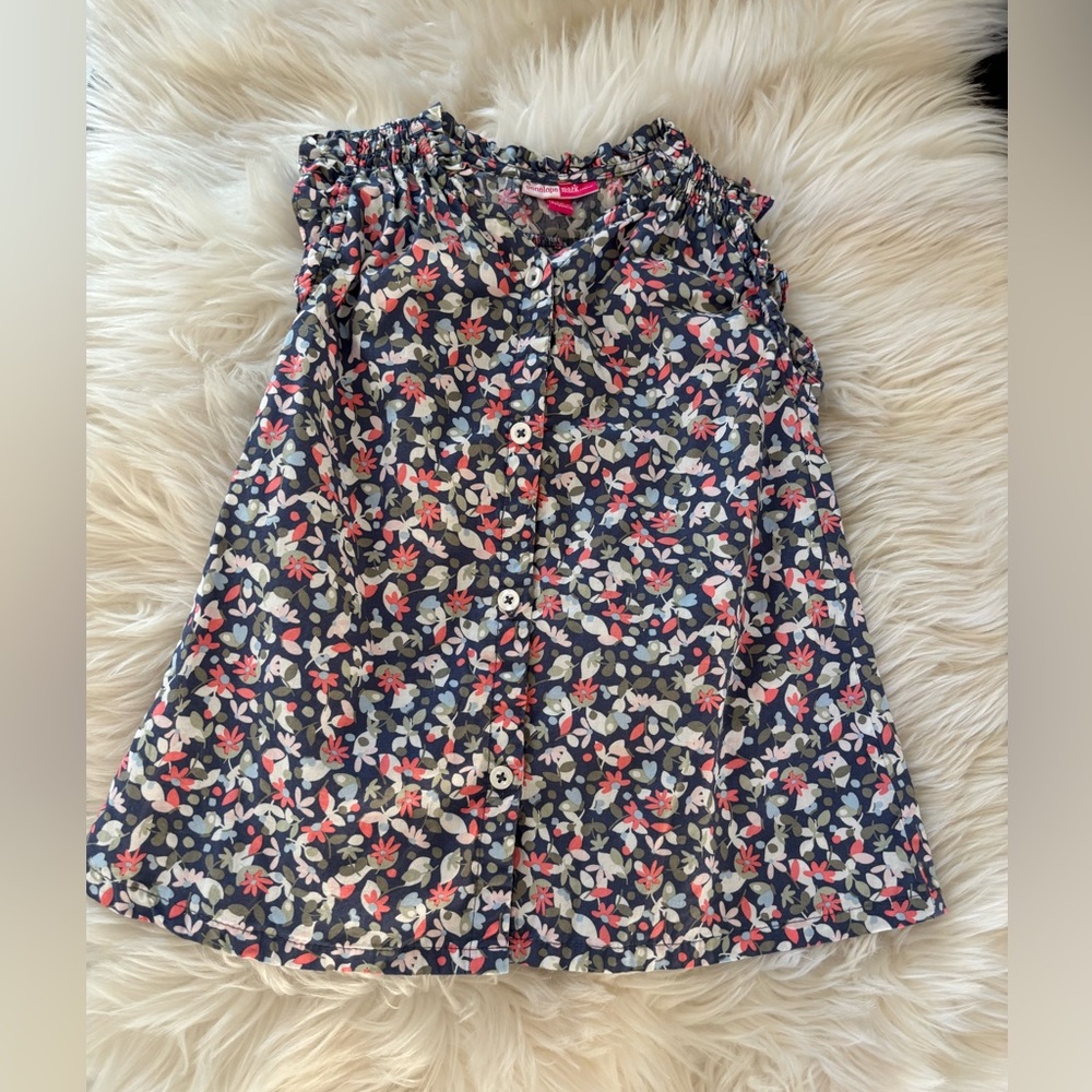 Penelope Mack Navy Floral button up shirt